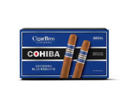 Cohiba Blue By CigarBros Cigars CigarBros 10ct Cohiba Blue Robusto + 7% Discount + FREE Humidor