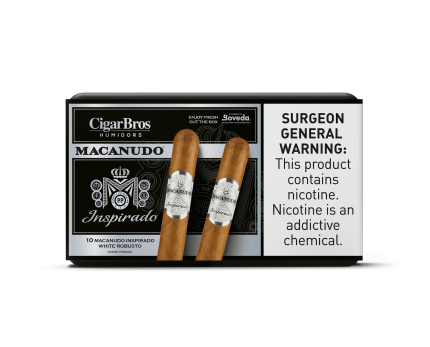 Macanudo Inspirado By CigarBros Cigars CigarBros 10ct Macanudo Inspirado White + 7% Discount + FREE Humidor