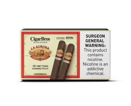 La Aurora by CigarBros Cigars CigarBros 10ct La Aurora 1987 Toro Connecticut + 7% Discount + FREE Humidor