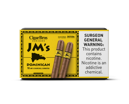 JM's by CigarBros Cigars CigarBros 10ct JM's Dominican Churchill Sumatra + 7% Discount + FREE Humidor