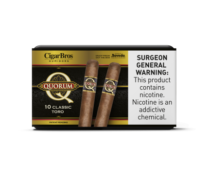 Quorum by CigarBros Cigars CigarBros 10ct Quorum Toro Classic + 7% Discount + FREE Humidor