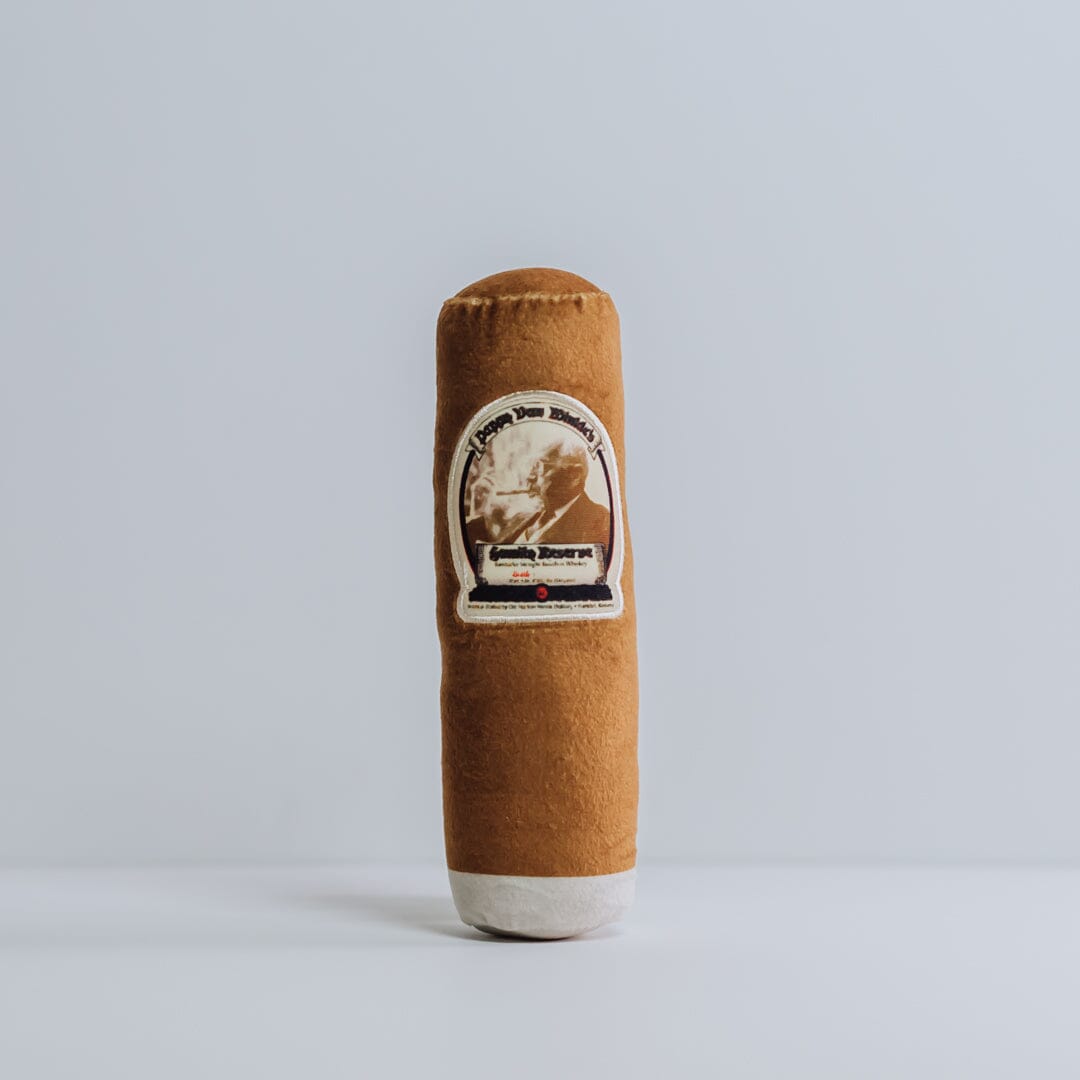 1-1_Dogtoys-8 Pappy Cigar Plush Dog Toy - Image 1