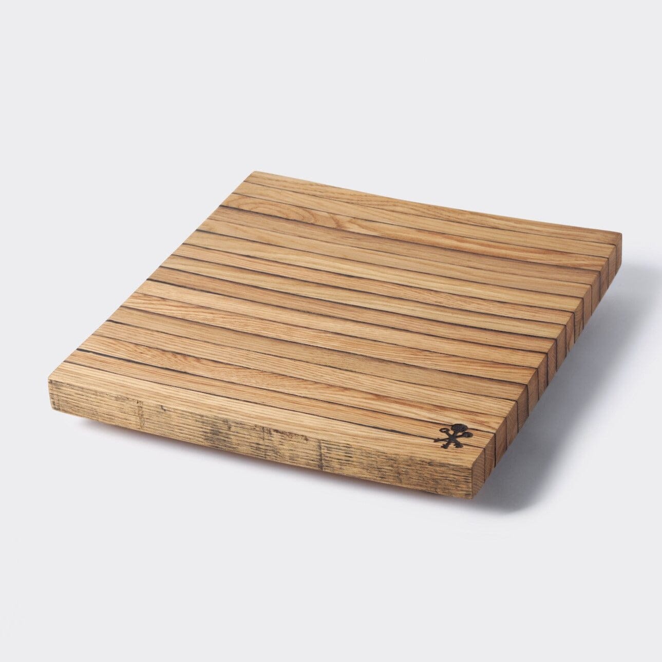 BSCBLARGE Bourbon Barrel Stave Cutting Board: Large Square - Image 1