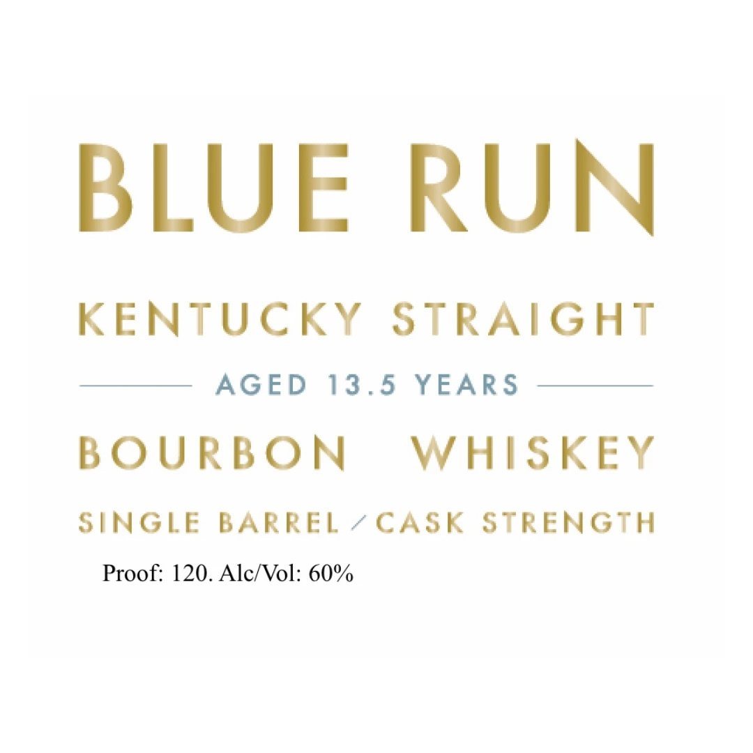 BlueRun13.5YearOldSingleBarrelCaskStrengthBourbon Blue Run 13.5 Year Old Single Barrel Cask Strength Bourbon - Image 1