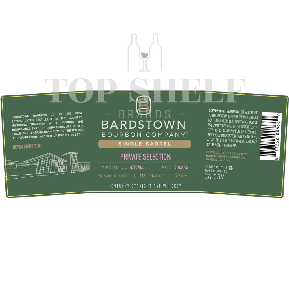 BuyBardstownBourbonSingleBarrelPrivateSelectionRyeOnline Bardstown Bourbon Single Barrel Private Selection Rye - Image 1