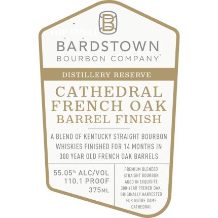 Bardstown Distillery Reserve Cathedral French Oak Finished Bourbon