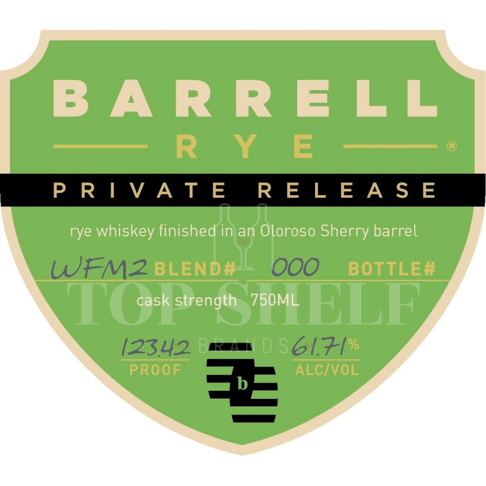 BuyBarrellRyePrivateReleaseBlend_WFM2Online Barrell Rye Private Release Blend #WFM2 - Image 1