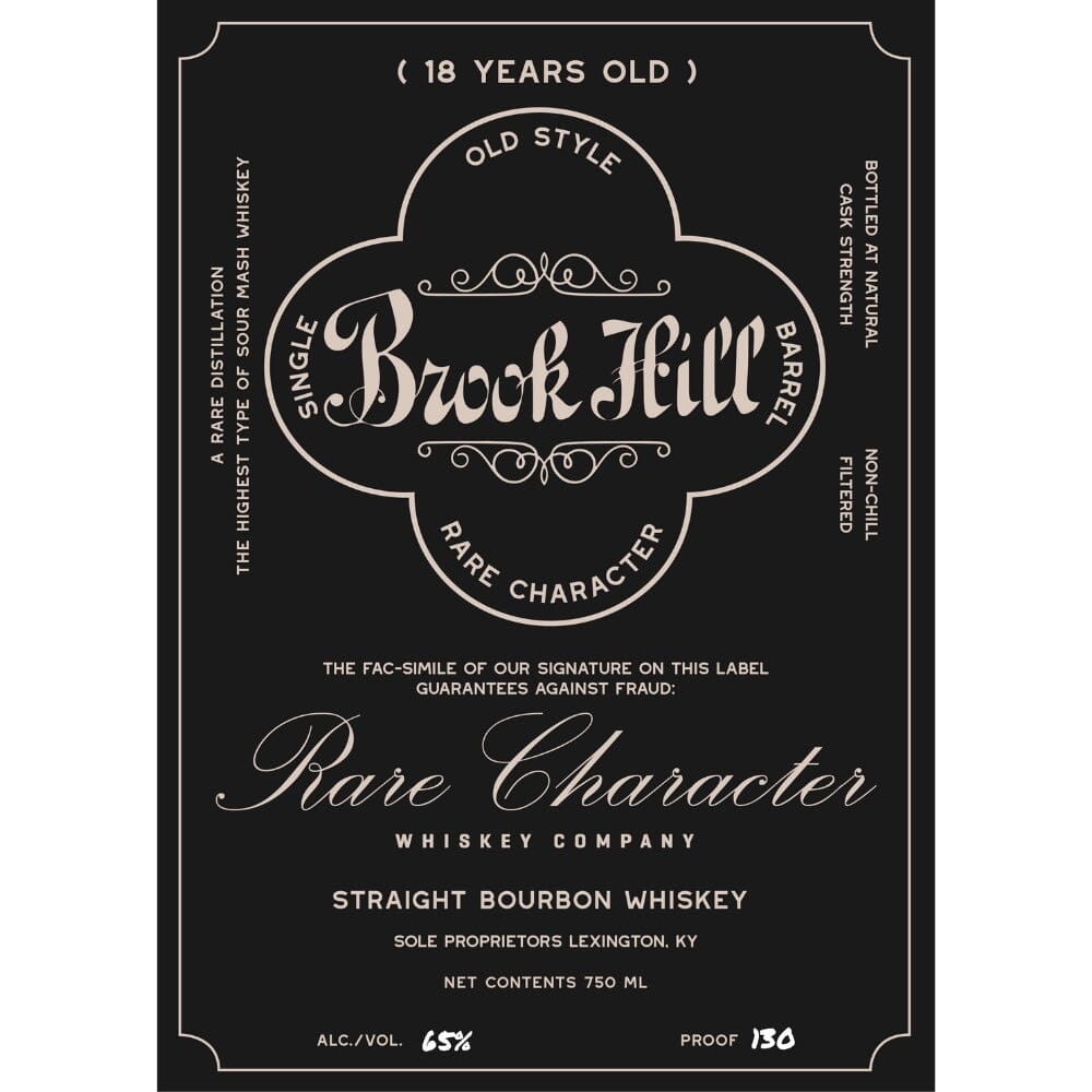 BuyBrookHill18YearOldStraightBourbonOnline Brook Hill 18 Year Old Straight Bourbon Whiskey - Image 1