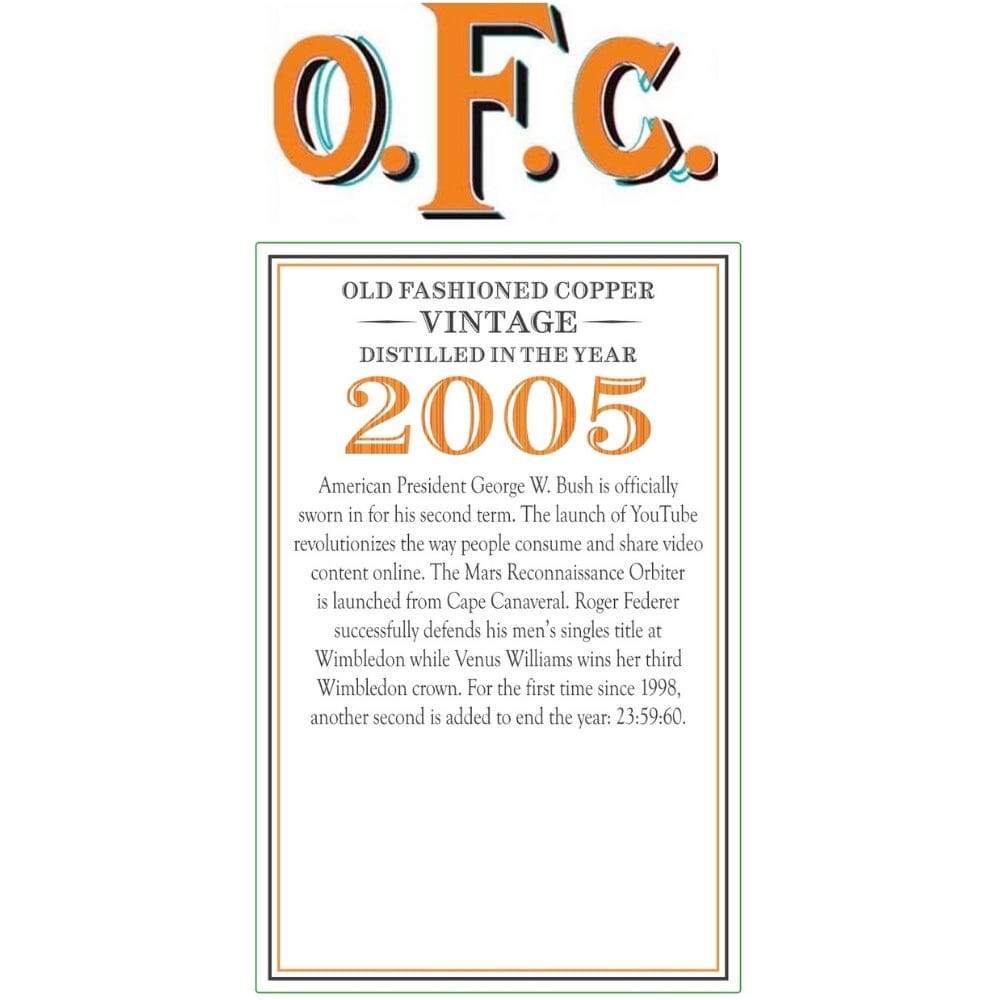 BuyBuffaloTraceO.F.C2005Online Buffalo Trace O.F.C 2005 - Image 1