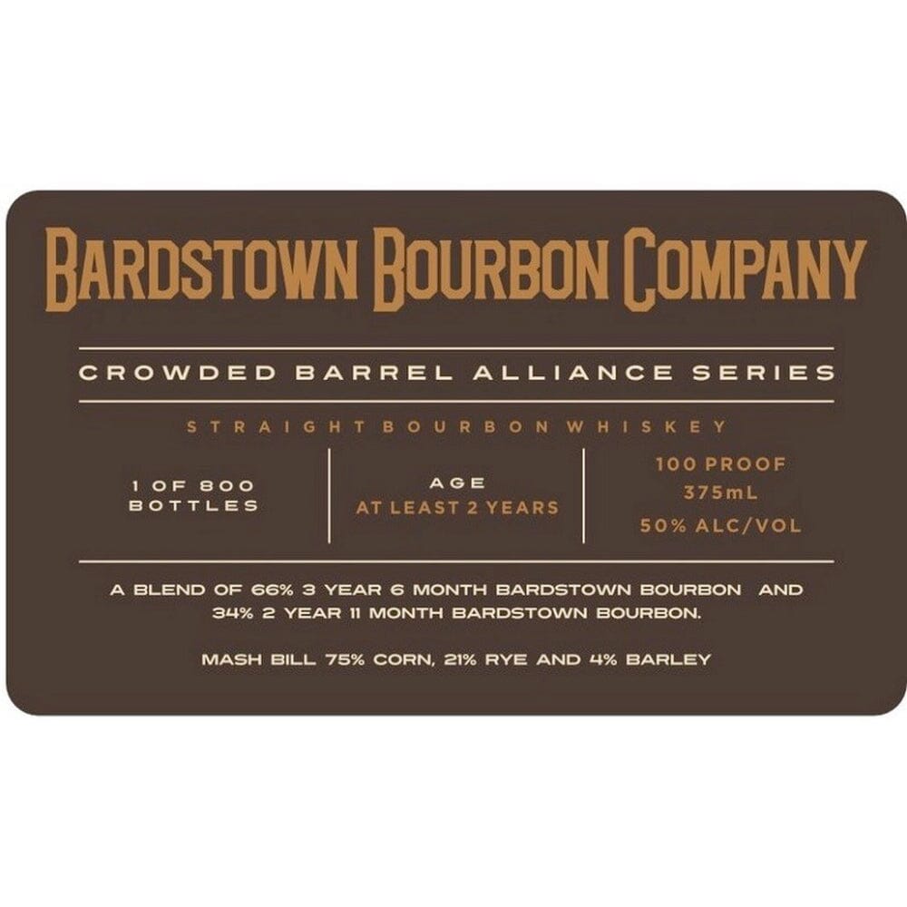 BuyCrowdedBarrelAllianceSeriesBardstownBourbonCompanyBourbonOnline Crowded Barrel Alliance Series Bardstown Bourbon Company Bourbon - Image 1