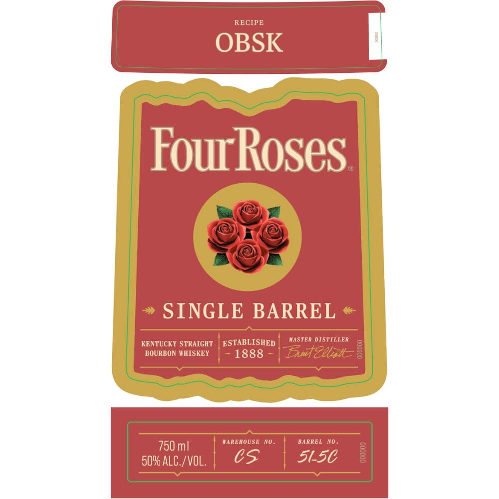 BuyFourRosesSingleBarrelOBSKOnline Four Roses OBSK Single Barrel Bourbon - Image 1