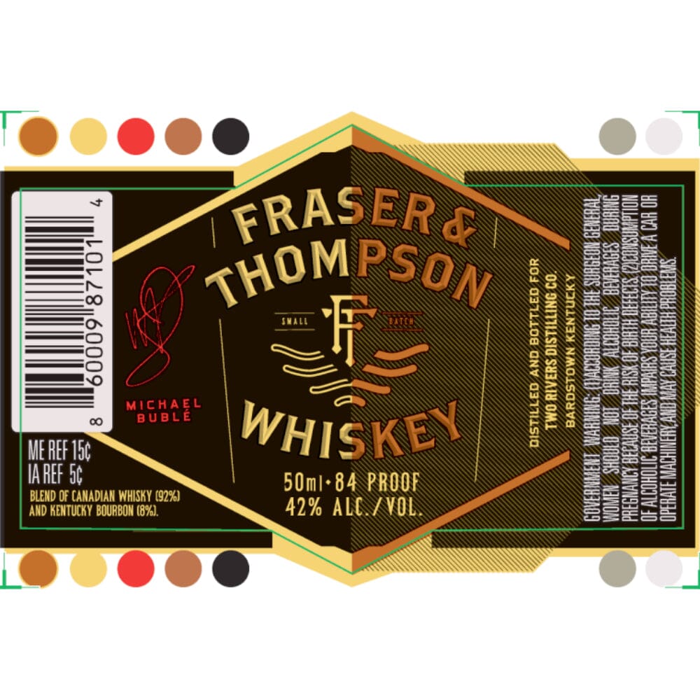 BuyFraser_ThompsonWhiskeyByMichaelBuble50mlOnline Fraser & Thompson Whiskey By Michael Bublé 50ml - Image 1