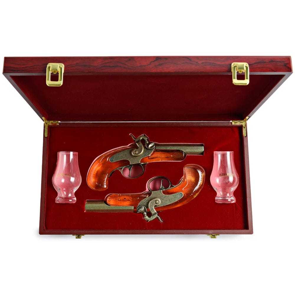 BuyH.DeringerBourbonWhiskeyPistolSet_2x200mL_Online H. Deringer Bourbon Whiskey Pistol Set (2x200mL) - Image 1