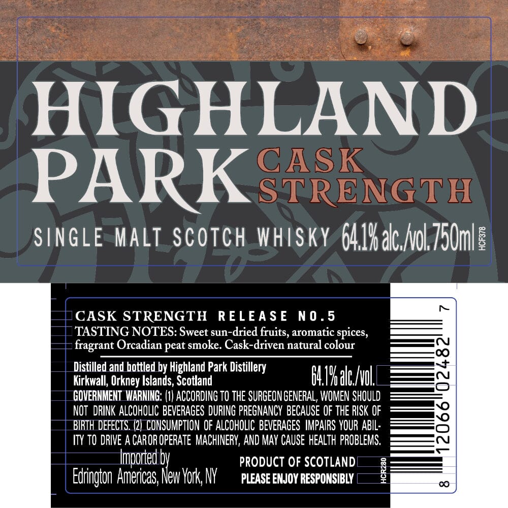 BuyHighlandParkCaskStrengthReleaseNo.5Online Highland Park Cask Strength Release No. 5 - Image 1