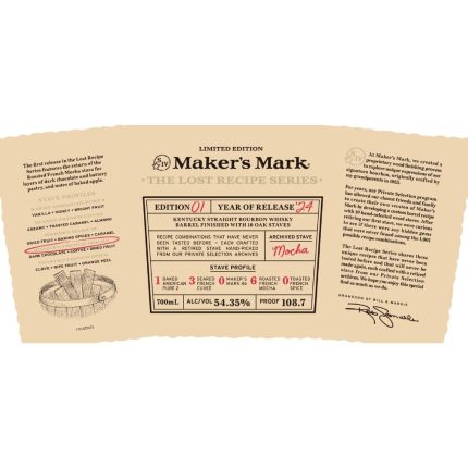 Maker’s Mark The Lost Recipe Series Edition 01