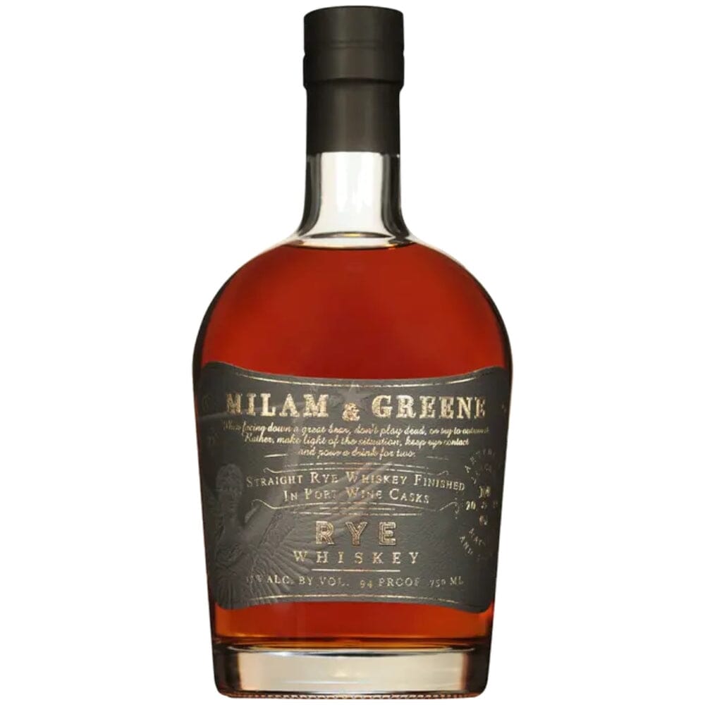 BuyMilam_GreenePortCaskRyeWhiskeyOnline Milam & Greene Port Cask Rye Whiskey - Image 1