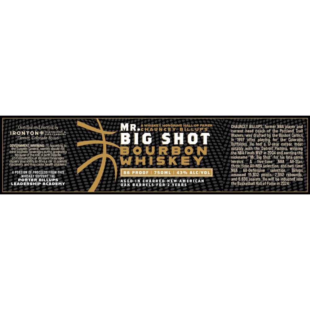 BuyMr.BigShotBourbonByChaunceyBillupsOnline Mr. Big Shot Bourbon By Chauncey Billups - Image 1