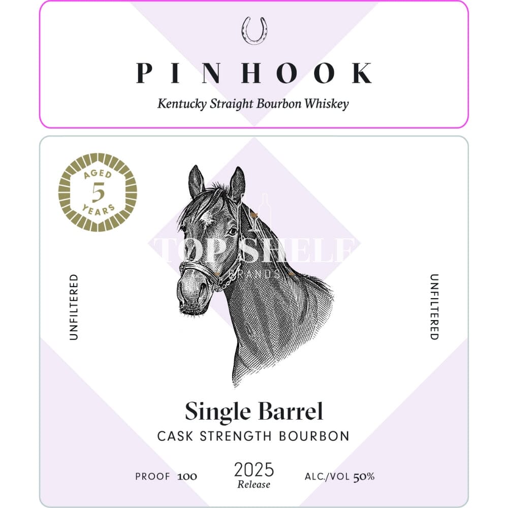 BuyPinhook5YearOldSingleBarrelCaskStrengthBourbon2025ReleaseOnline Pinhook 5 Year Old Single Barrel Cask Strength Bourbon 2025 Release - Image 1