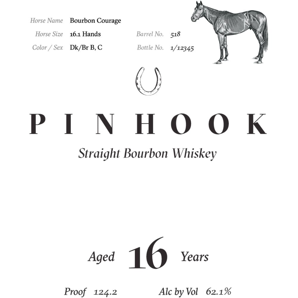 BuyPinhookBourbonCourage16YearOldBourbonOnline Pinhook Bourbon Courage 16 Year Old Bourbon - Image 1