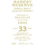 Rarest Reserve 33 Year Old Macallan 1991 - Image 3