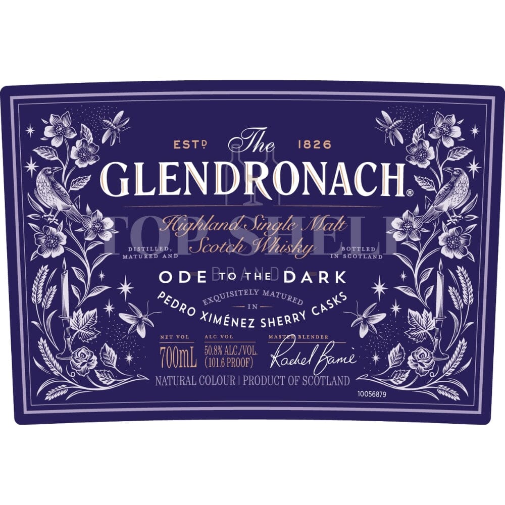 BuyTheGlendronachOdetotheDarkSingleMaltScotchOnline Glendronach Ode to the Dark Single Malt Scotch - Image 1