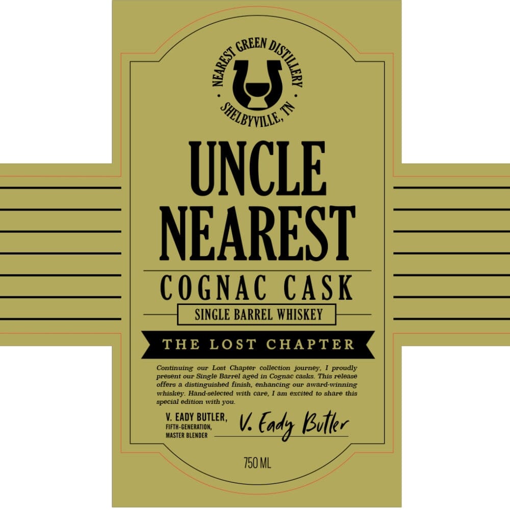BuyUncleNearestCognacCaskSingleBarrelTheLostChapterOnline Uncle Nearest Cognac Cask Single Barrel The Lost Chapter - Image 1