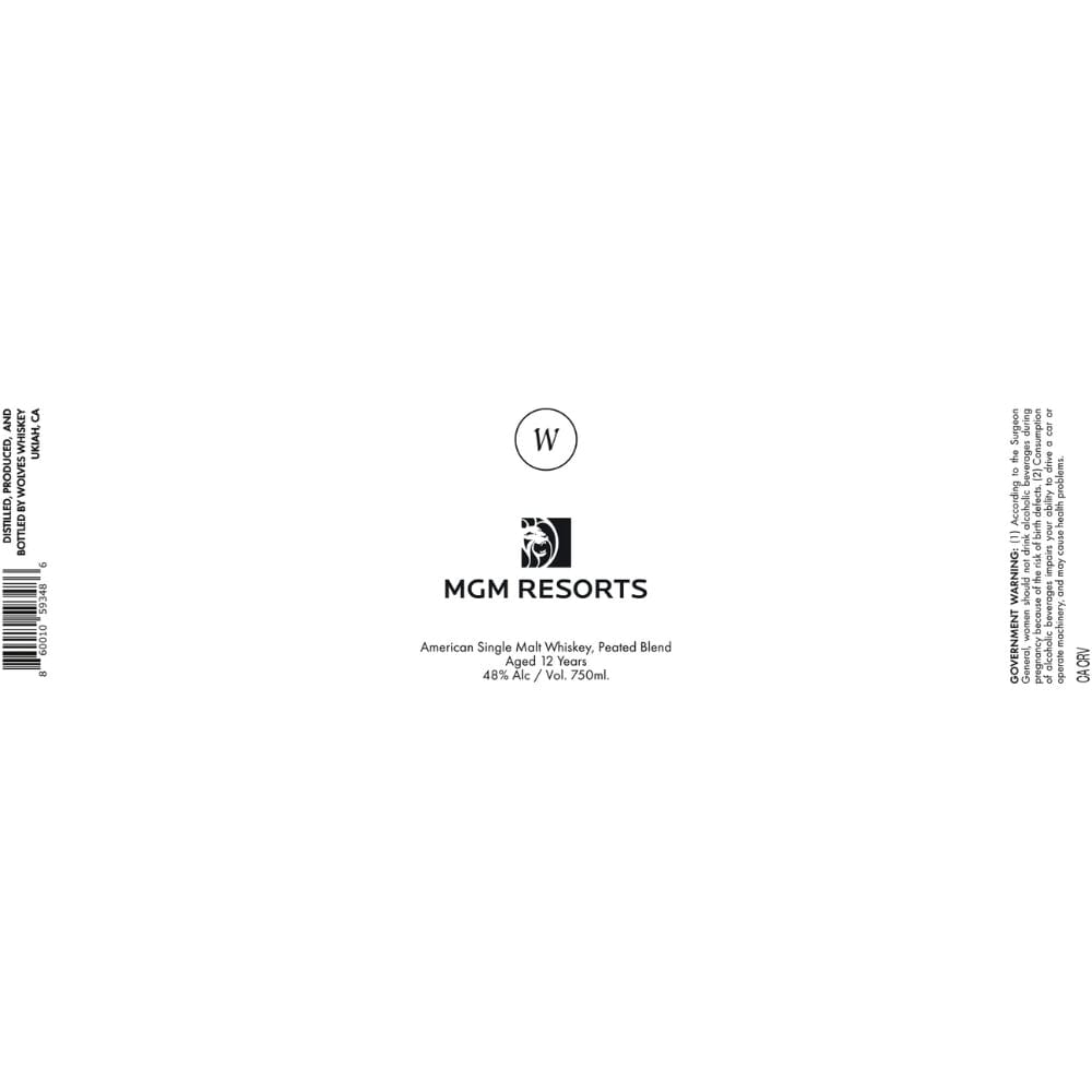BuyWolvesMGMResorts12YearOldSingleMaltOnline Wolves MGM Resorts American Single Malt - Image 1