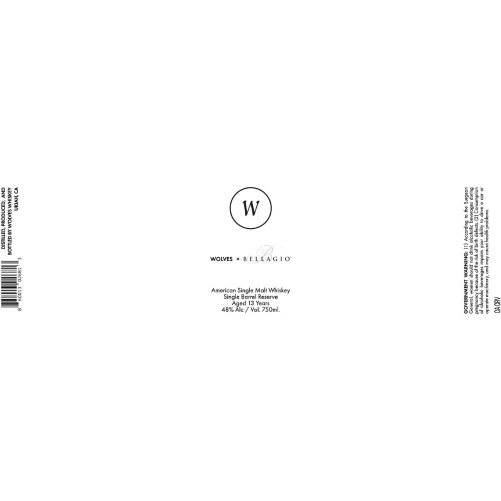 BuyWolvesXBellagio13YearOldSingleMaltOnline Wolves X Bellagio 13 Year Old Single Malt - Image 1