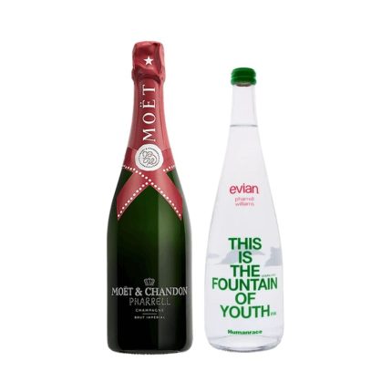 Pharrell Williams Moet & Chandon Imperial Brut Champagne X Evian Humanrace Bundle Champagne Moët & Chandon Red