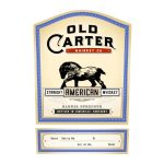 Old Carter Straight American Whiskey Barrel Strength Small Batch 12 Year Old Batch #2 139.2 Proof - Image 2