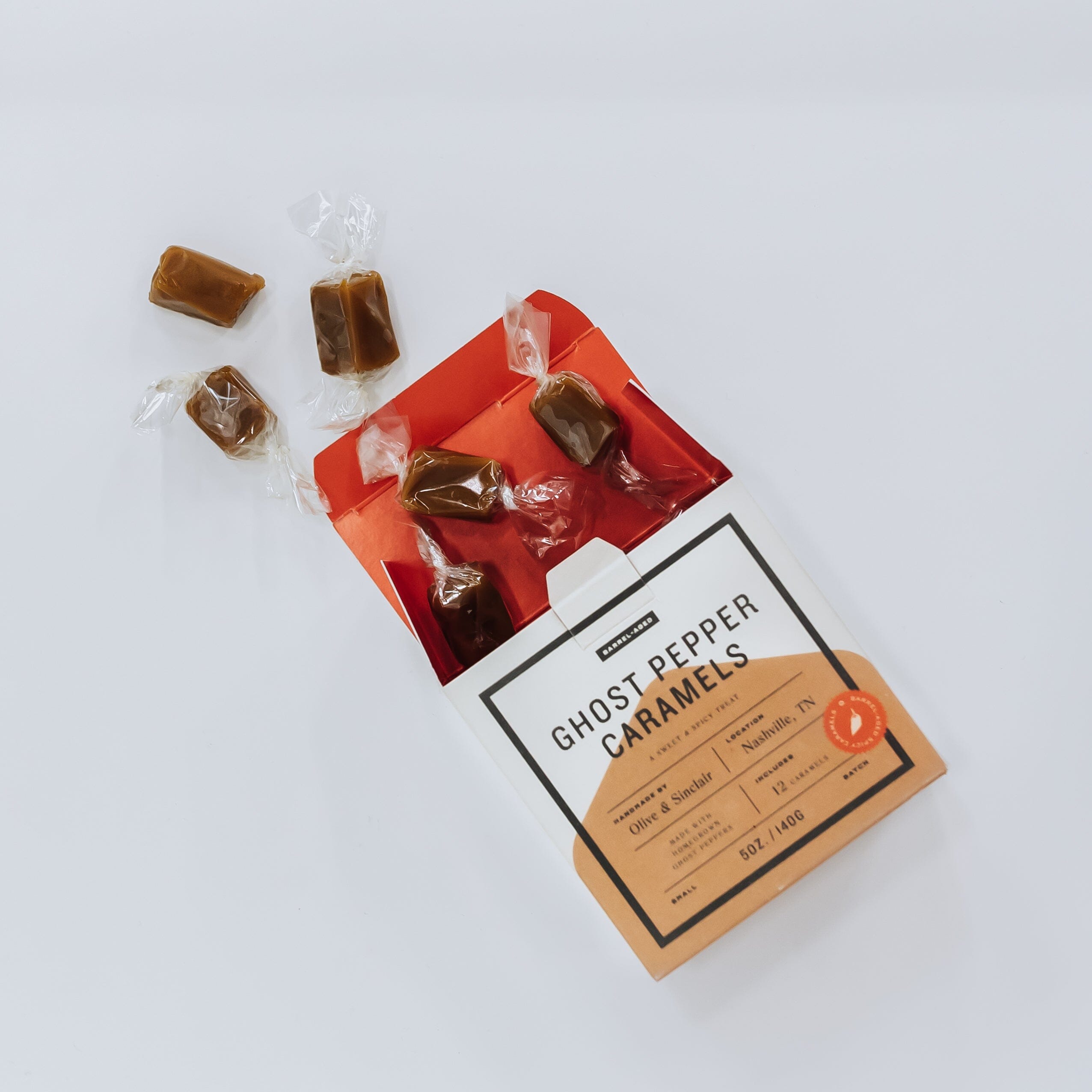 PappySpring23Product-23 Pappy Van Winkle Barrel Aged Ghost Pepper Caramels - Image 1