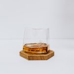 Pappy & Company Spinning Glass Set with Barrel Stave Coasters - Image 7