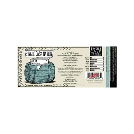 Single Cask Nation Caol Ila 7 Year Old Single Malt Scotch Whisky